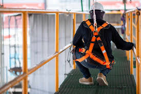 Worker undergoing a working at height medical fitness assessment